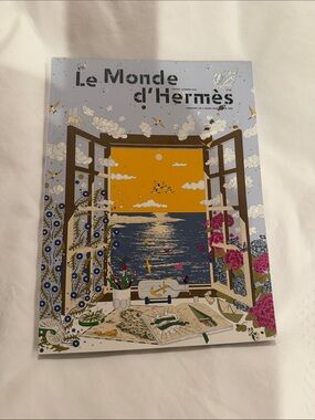 Hermès Illustrated Cover — Yellow, Blue & Pink Window View